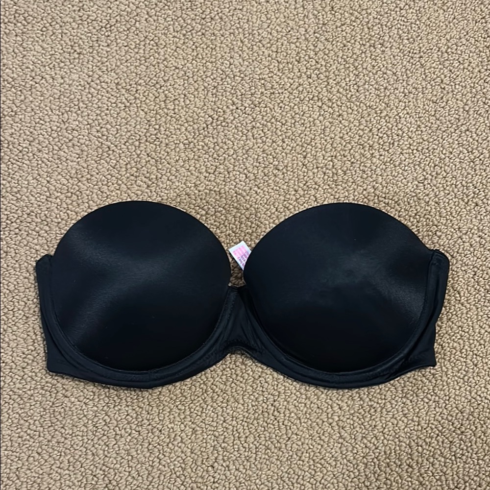 Victoria's Secret Black Strapless Bra Push-up